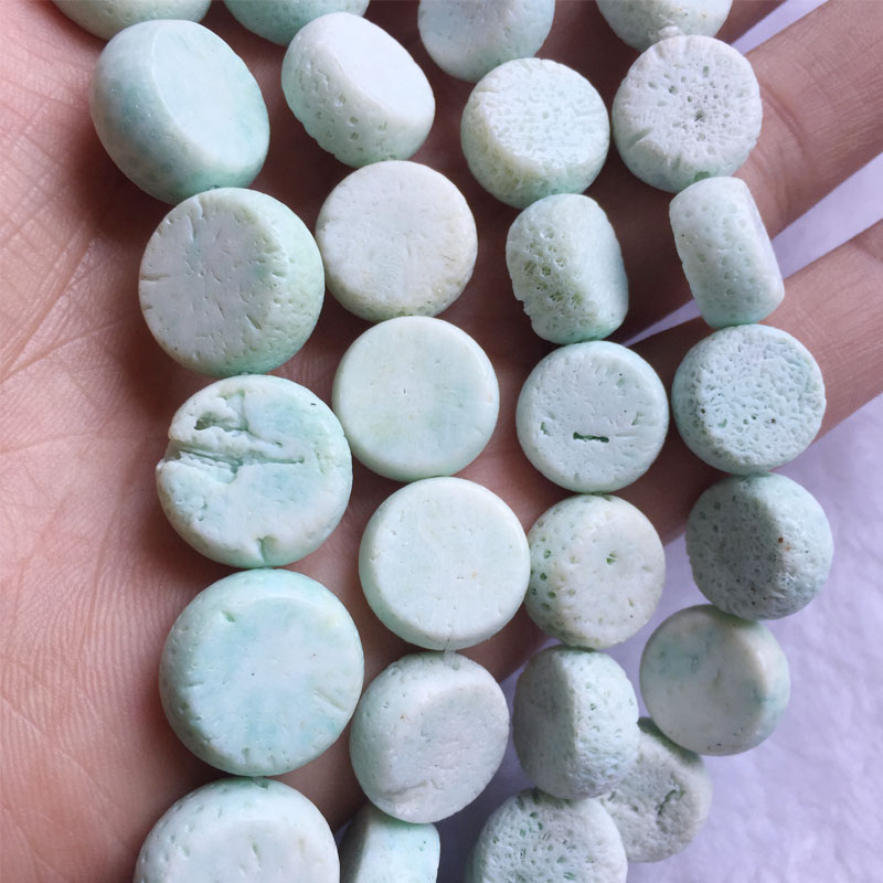Jewelry Making Light - Light Blue Coral Rare 7*15MM Flat
