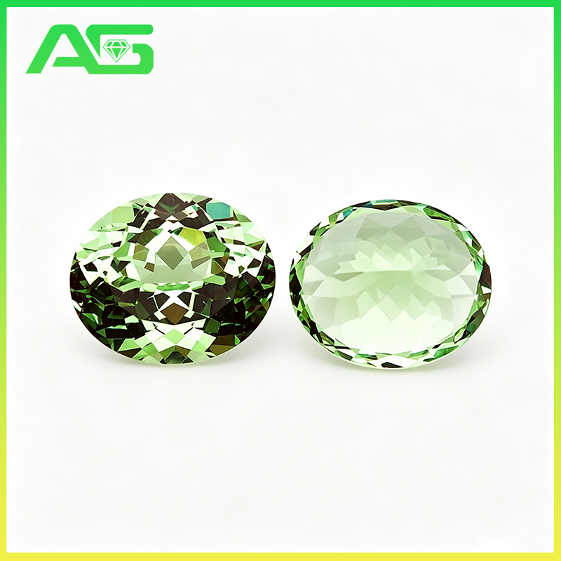 Jewelry Making Light - Light Green Yttrium Aluminium Garnet Loose