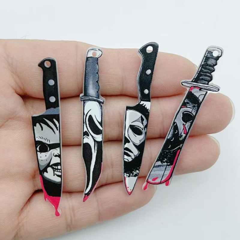 Jewelry Making Necklaces - 10 pieces of acrylic jewelry Halloween