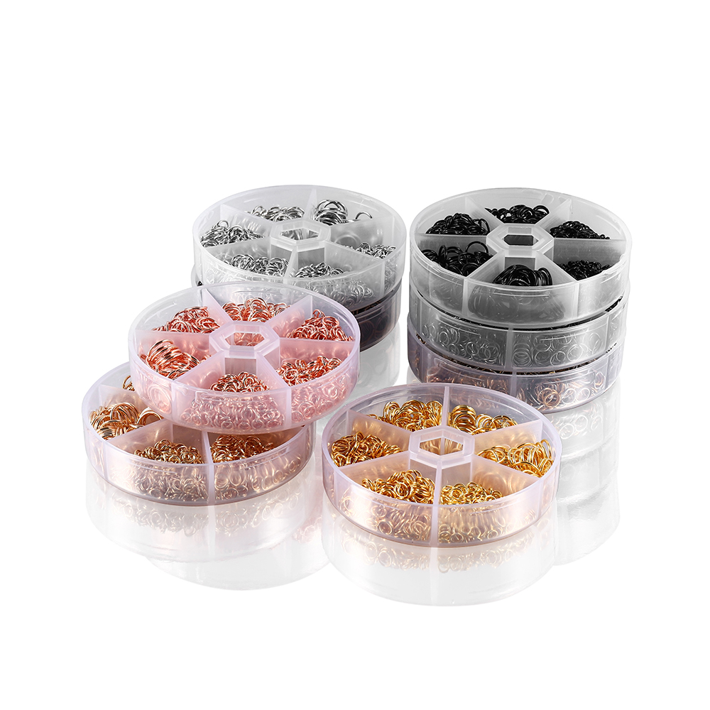 Jump Ring Assorted - 970-1370 Cái/bộ Vàng Đồng Cổ Mở