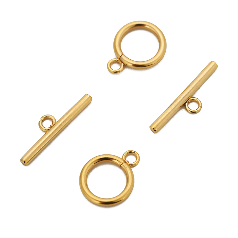 Toggle Clasp Gold - 5/10 Bộ/túi Thép Không Gỉ OT