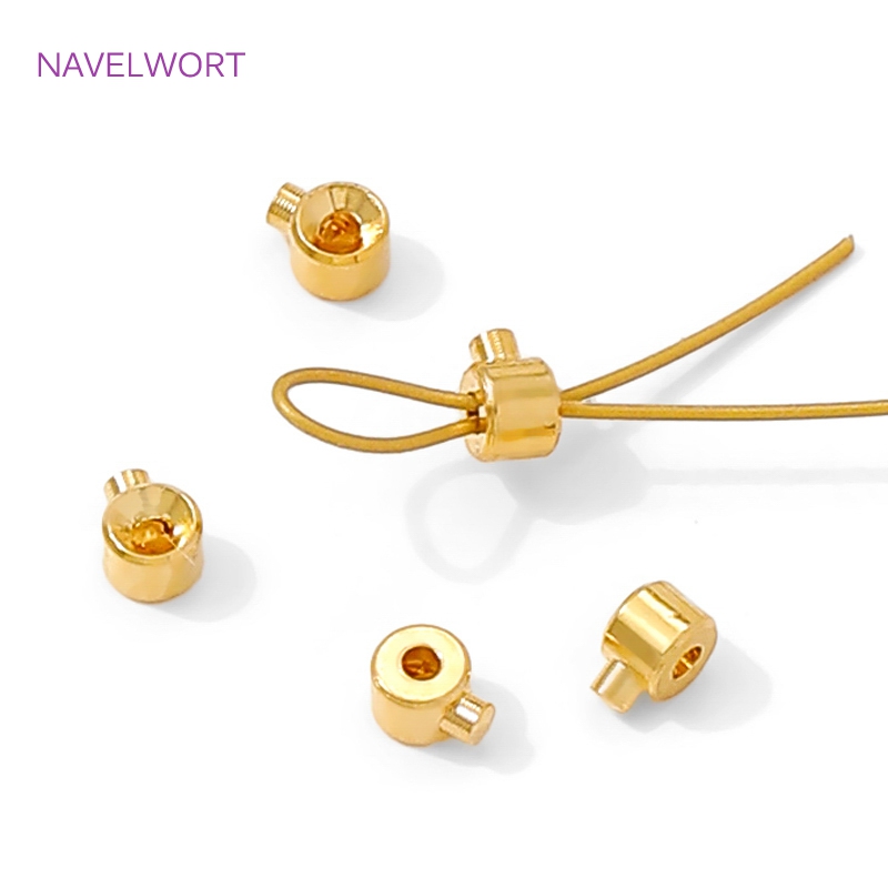 Jewelry Making Light - 18K Gold Plated Round Crimp End