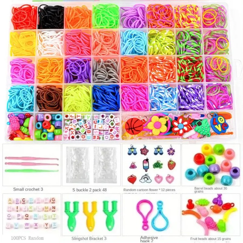 Jewelry Making Online - 4300pcs+ 32Colour Vibrant Color Rubber Band
