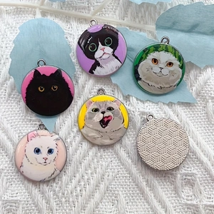 10pcs cartoon animal cat ename - đánh giá và giá Jewelry Making Necklaces