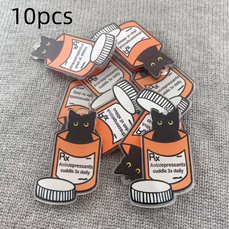 10pcs acrylic medicine cat pen - đánh giá và giá Jewelry Making Necklaces