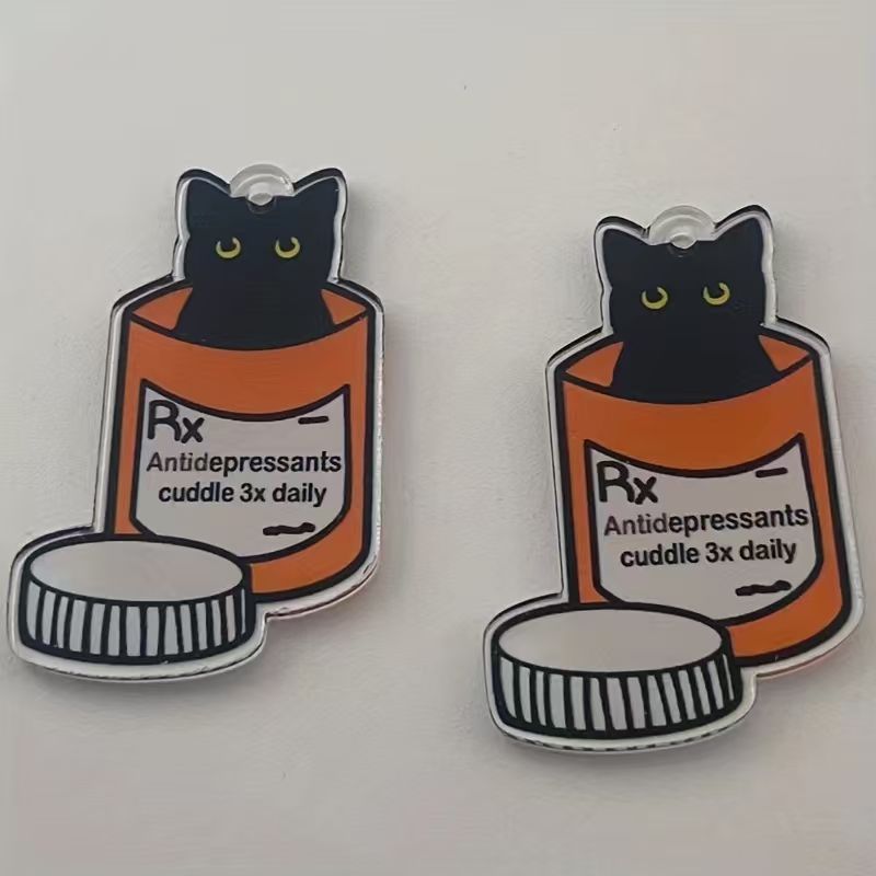10pcs acrylic medicine cat pen - đánh giá và giá Jewelry Making Necklaces