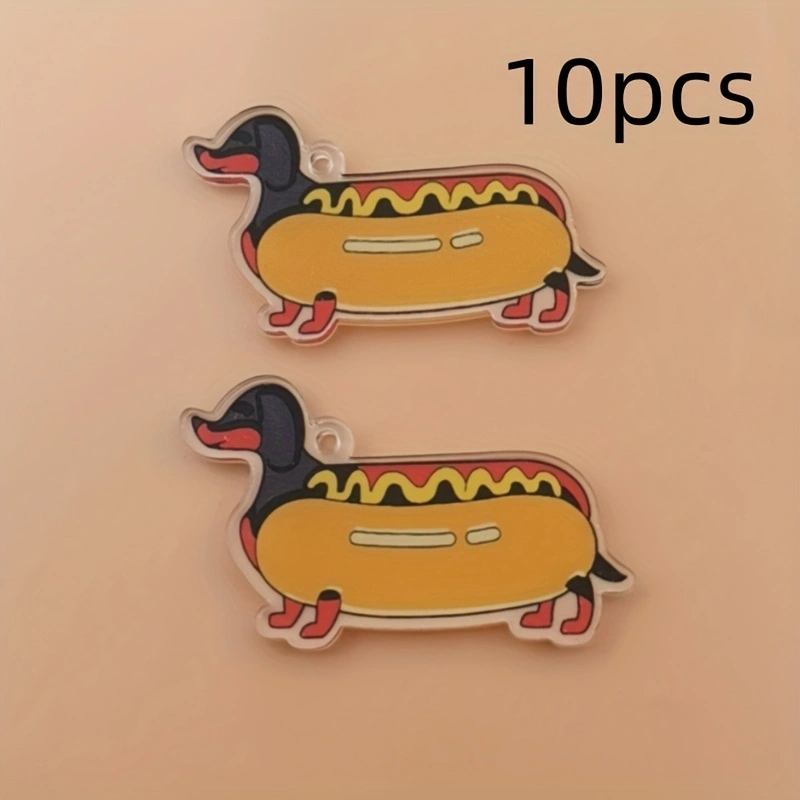 10pcs acrylic 2D new sausage d - đánh giá và giá Jewelry Making Necklaces