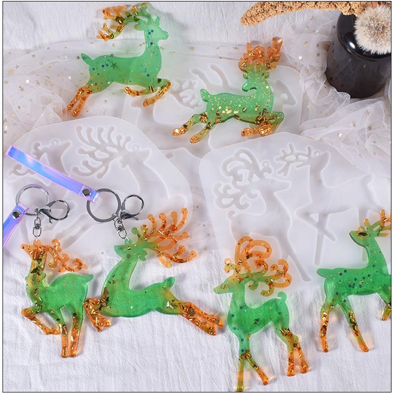 Christmas Elk Epoxy Resin Mold - đánh giá và giá Jewelry Making Techniques
