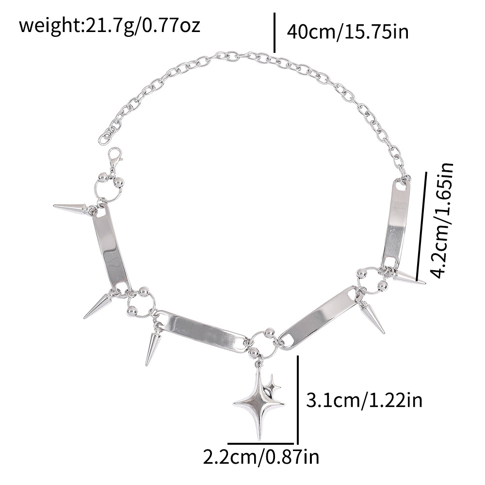 Punk Star Riveted Choker,Rock  - đánh giá và giá Jewelry Making Necklaces