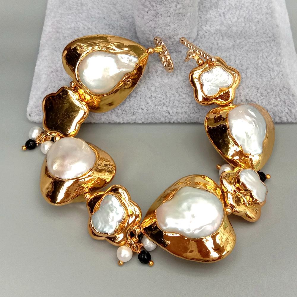 YYGEM natural Heart and Flower - đánh giá và giá Toggle Clasp Gold