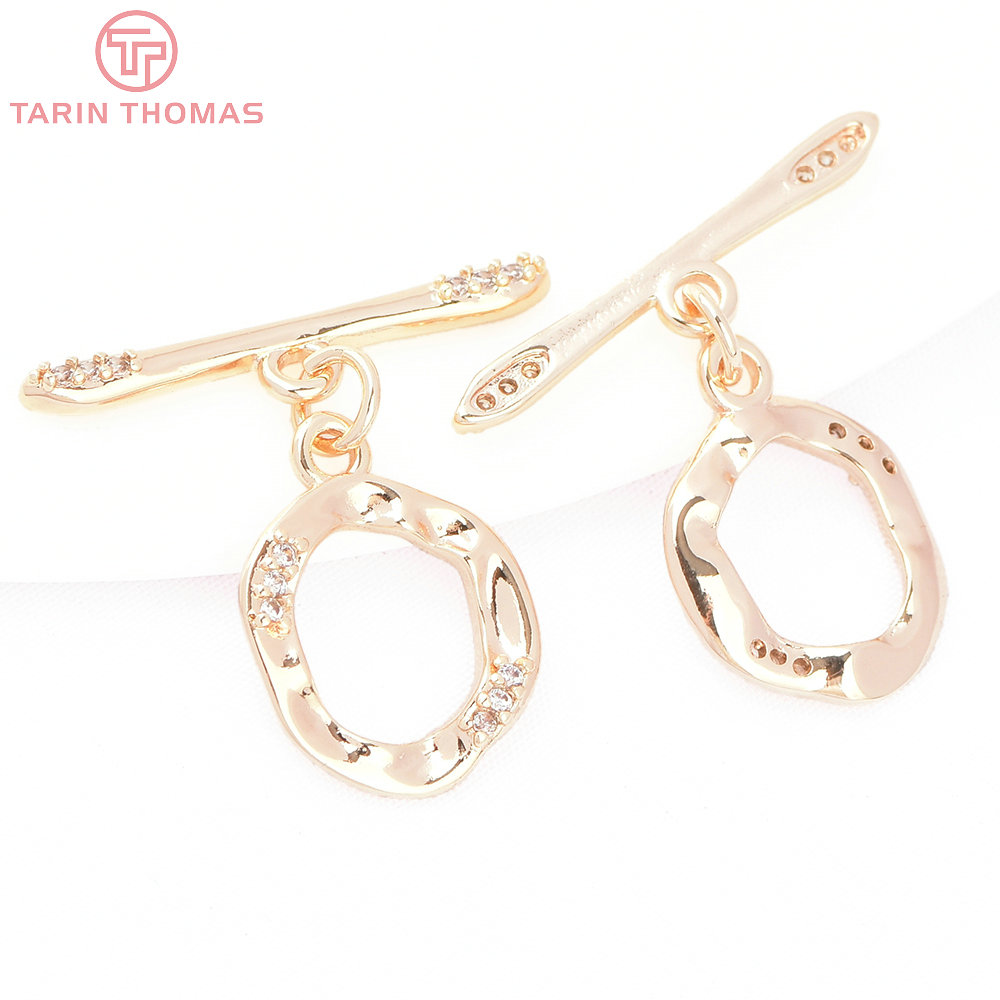 (8193) 4 Sets 24K Gold Color B - đánh giá và giá Toggle Clasp Gold