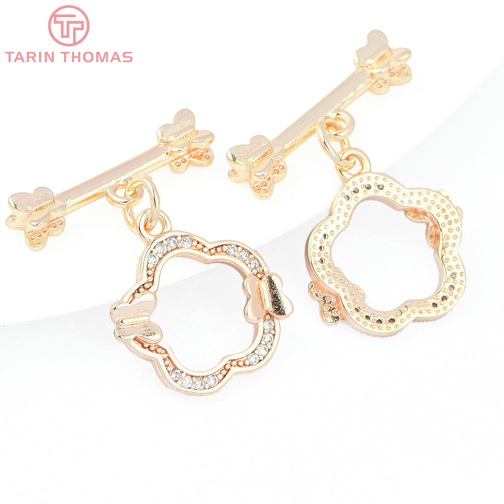 (8193) 4 Sets 24K Gold Color B - đánh giá và giá Toggle Clasp Gold