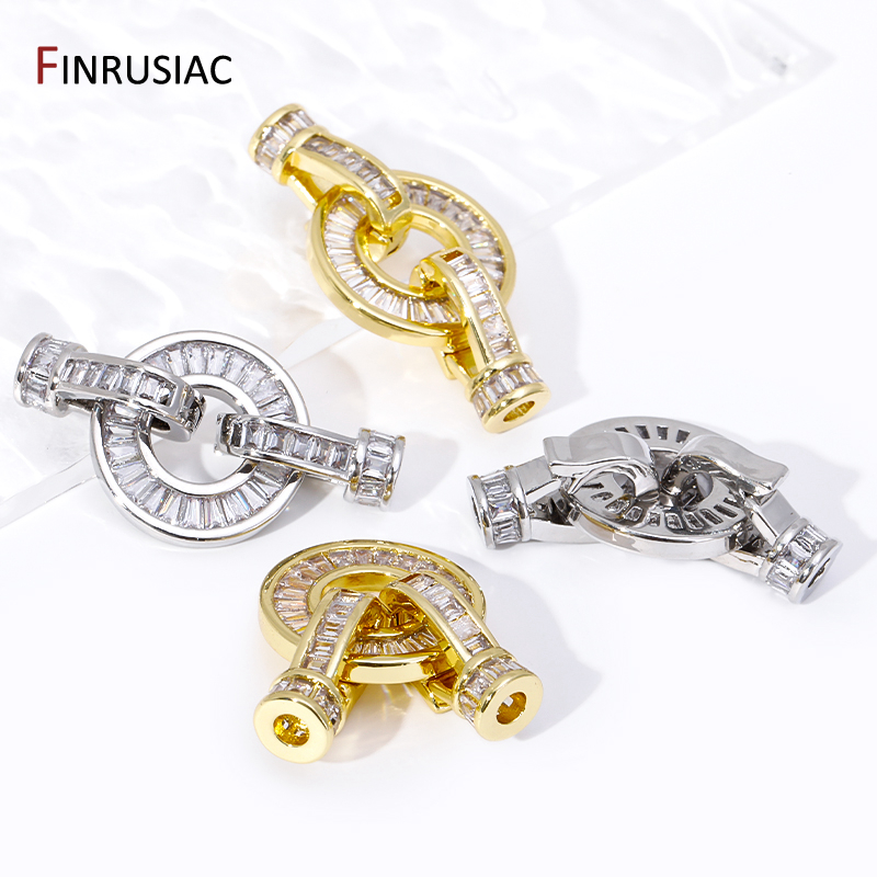 Trendy 18K Gold Plated Brass P - đánh giá và giá Toggle Clasp Gold