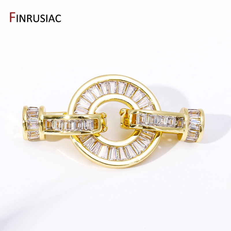 Trendy 18K Gold Plated Brass P - đánh giá và giá Toggle Clasp Gold