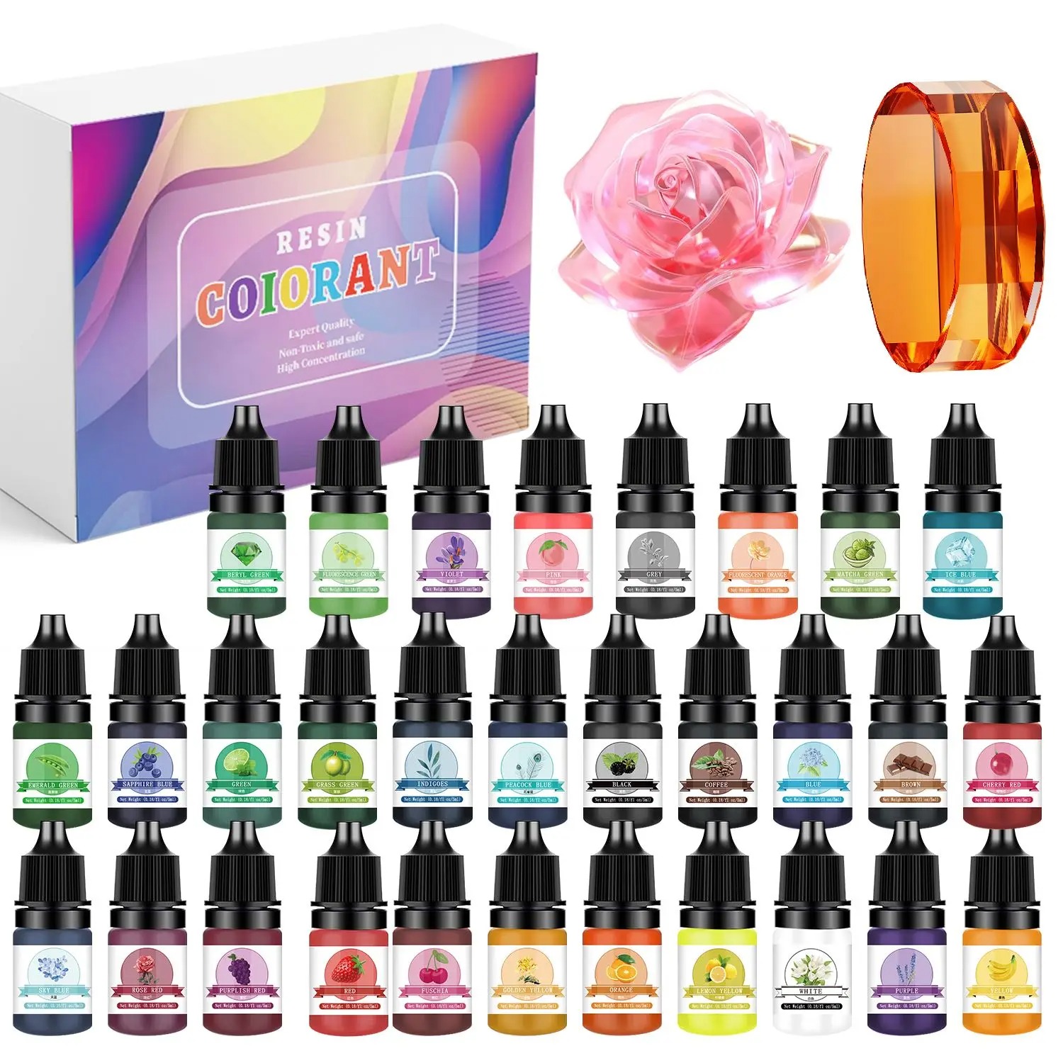 30Colors 5ml Epoxy Resin Pigme - đánh giá và giá Jewelry Making Online
