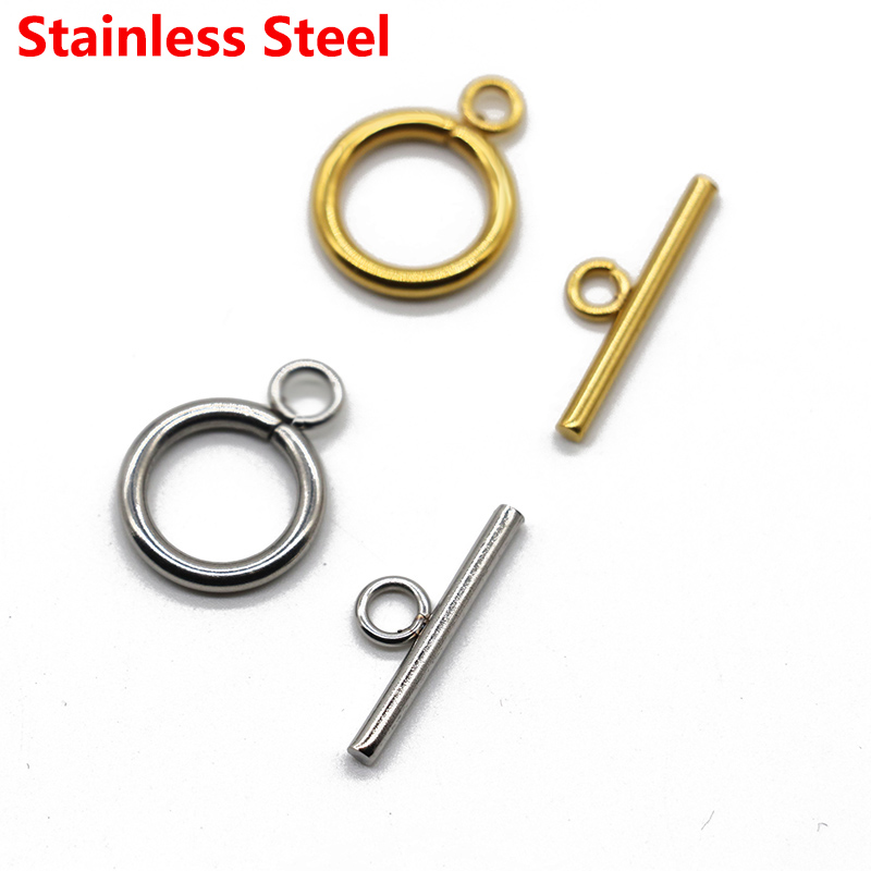 5/10 Bộ/túi Thép Không Gỉ OT T - đánh giá và giá Toggle Clasp Gold
