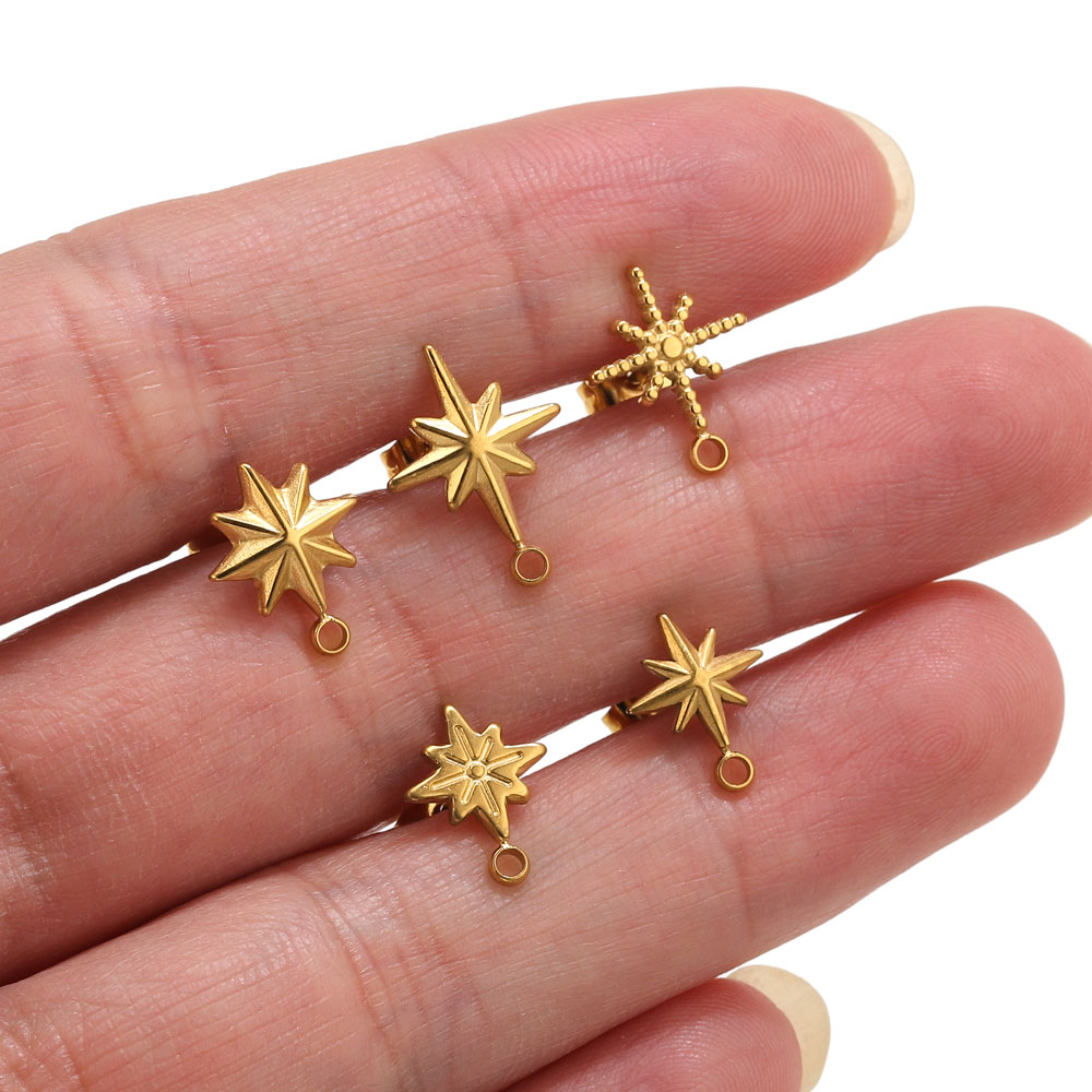 6pcs Stainless Steel Star Earr - đánh giá và giá Jewelry Making Techniques