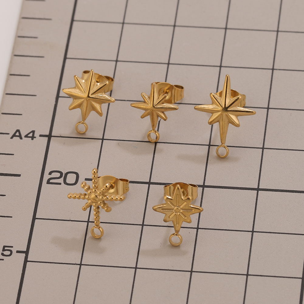 6pcs Stainless Steel Star Earr - đánh giá và giá Jewelry Making Techniques