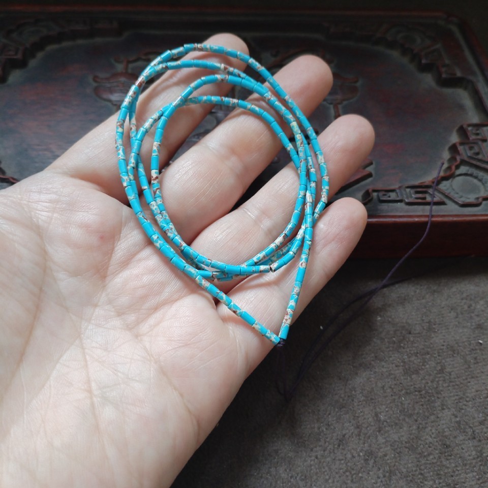 Vintage Light Blue Micro Colum - đánh giá và giá Jewelry Making Light