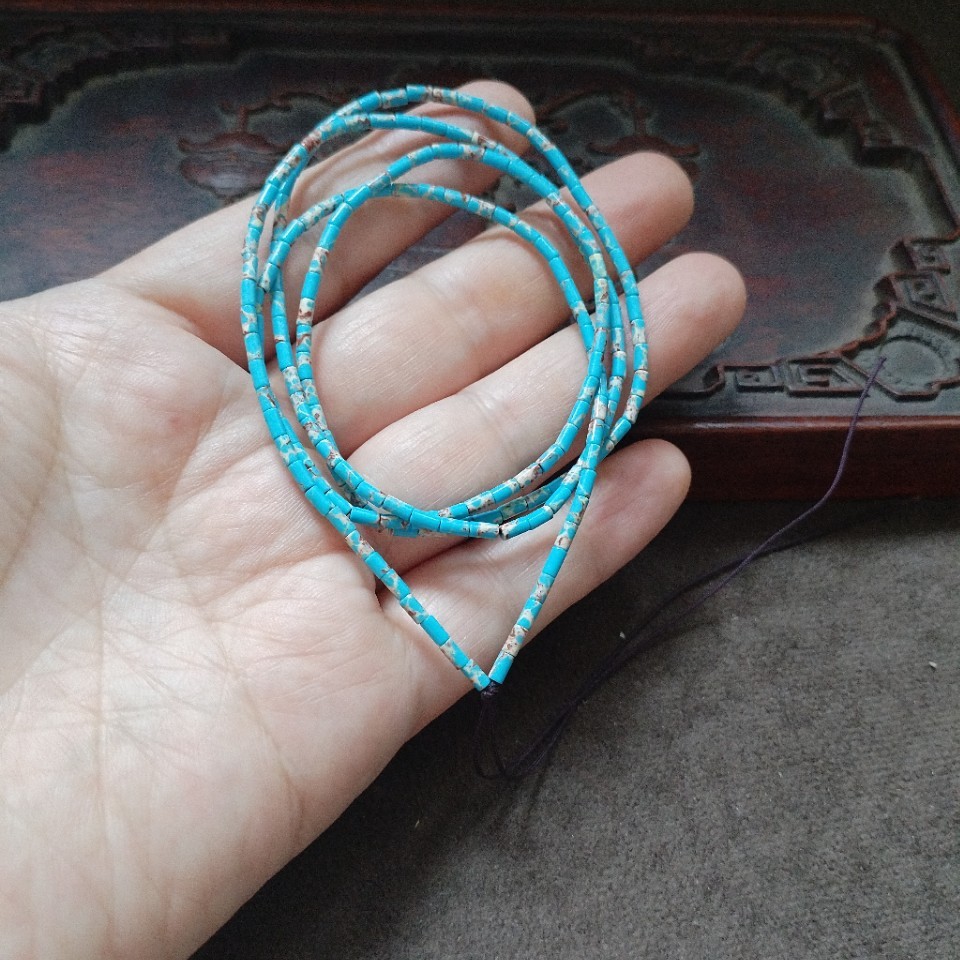 Vintage Light Blue Micro Colum - đánh giá và giá Jewelry Making Light