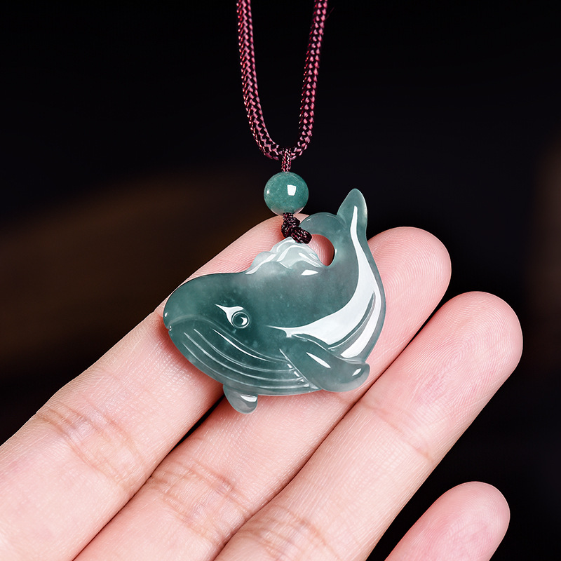 Natural Burmese Jadeite Whale  - đánh giá và giá Jewelry Making Necklaces