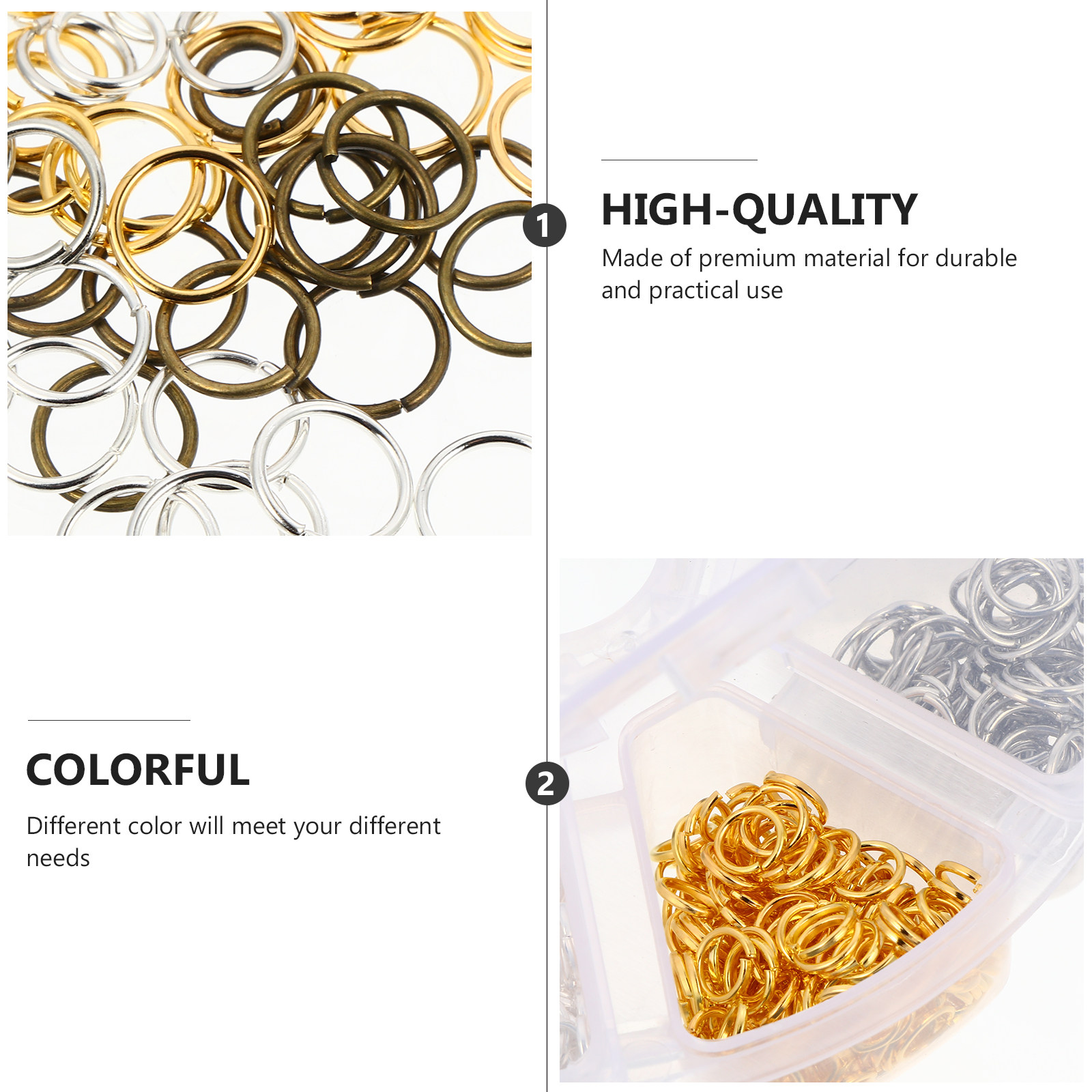 1 Box Jewelry Ring Set Assorte - đánh giá và giá Jump Ring Assorted