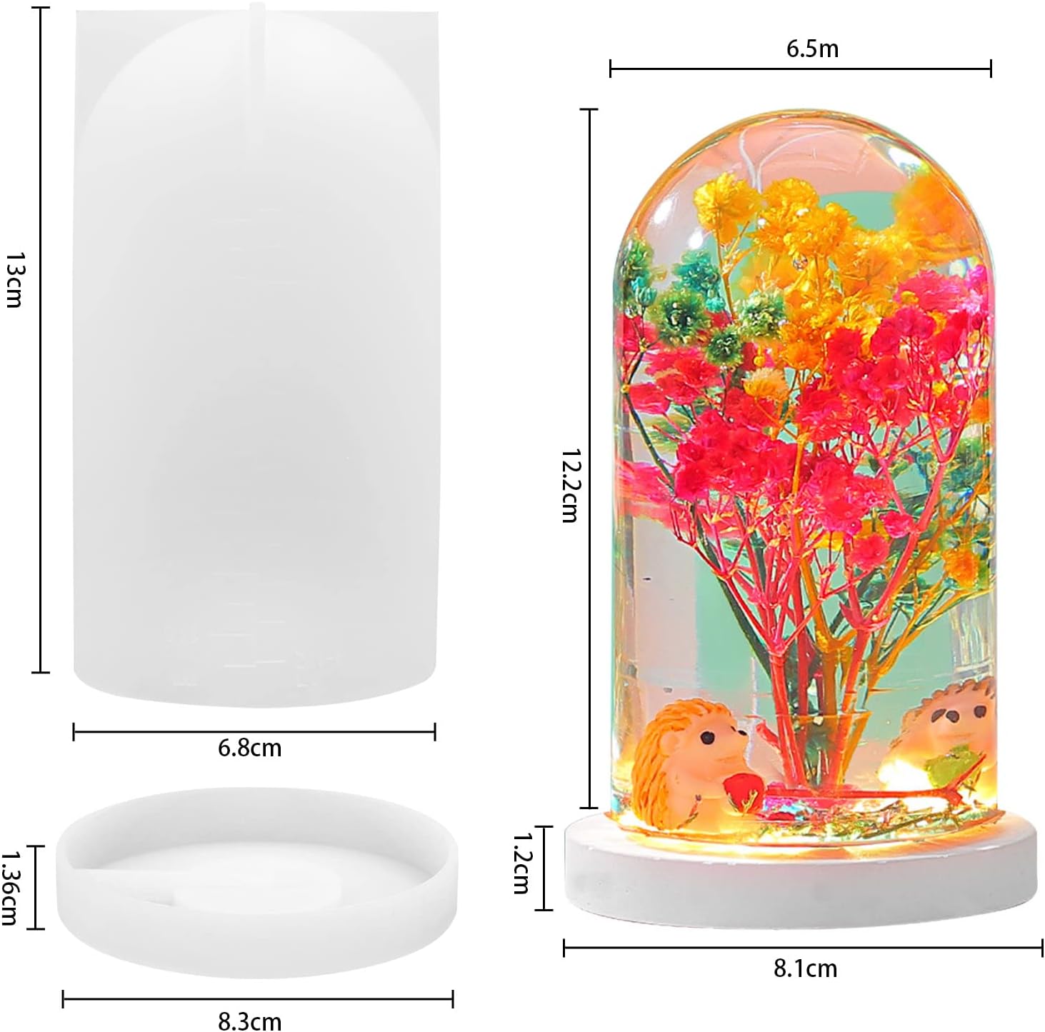 DIY Crystal Epoxy Resin Mold L - đánh giá và giá Jewelry Making Light