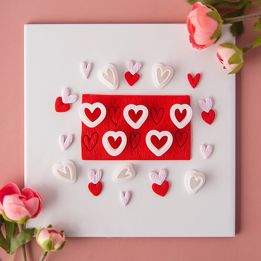 10pcs Heart-Shaped Set Polymer - đánh giá và giá Jewelry Making Techniques