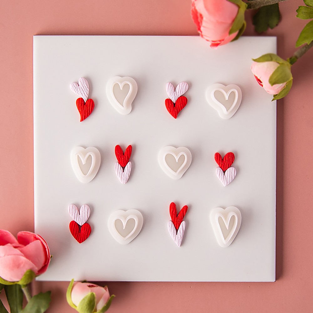10pcs Heart-Shaped Set Polymer - đánh giá và giá Jewelry Making Techniques