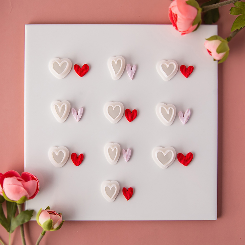 10pcs Heart-Shaped Set Polymer - đánh giá và giá Jewelry Making Techniques