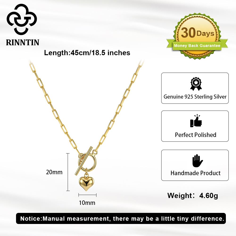 Rinntin 925 Sterling Silver 14 - đánh giá và giá Toggle Clasp Gold