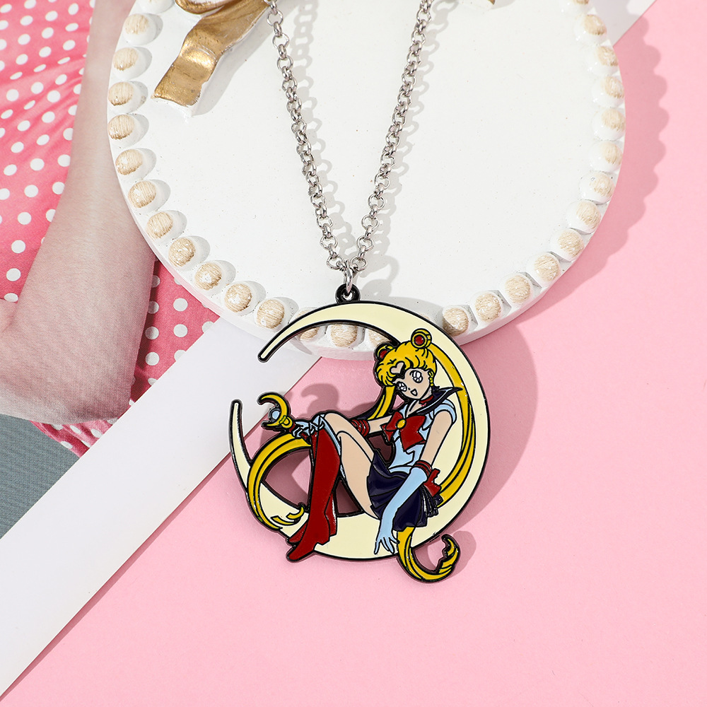 Sweet Anime Metal Enamel Neckl - đánh giá và giá Jewelry Making Necklaces