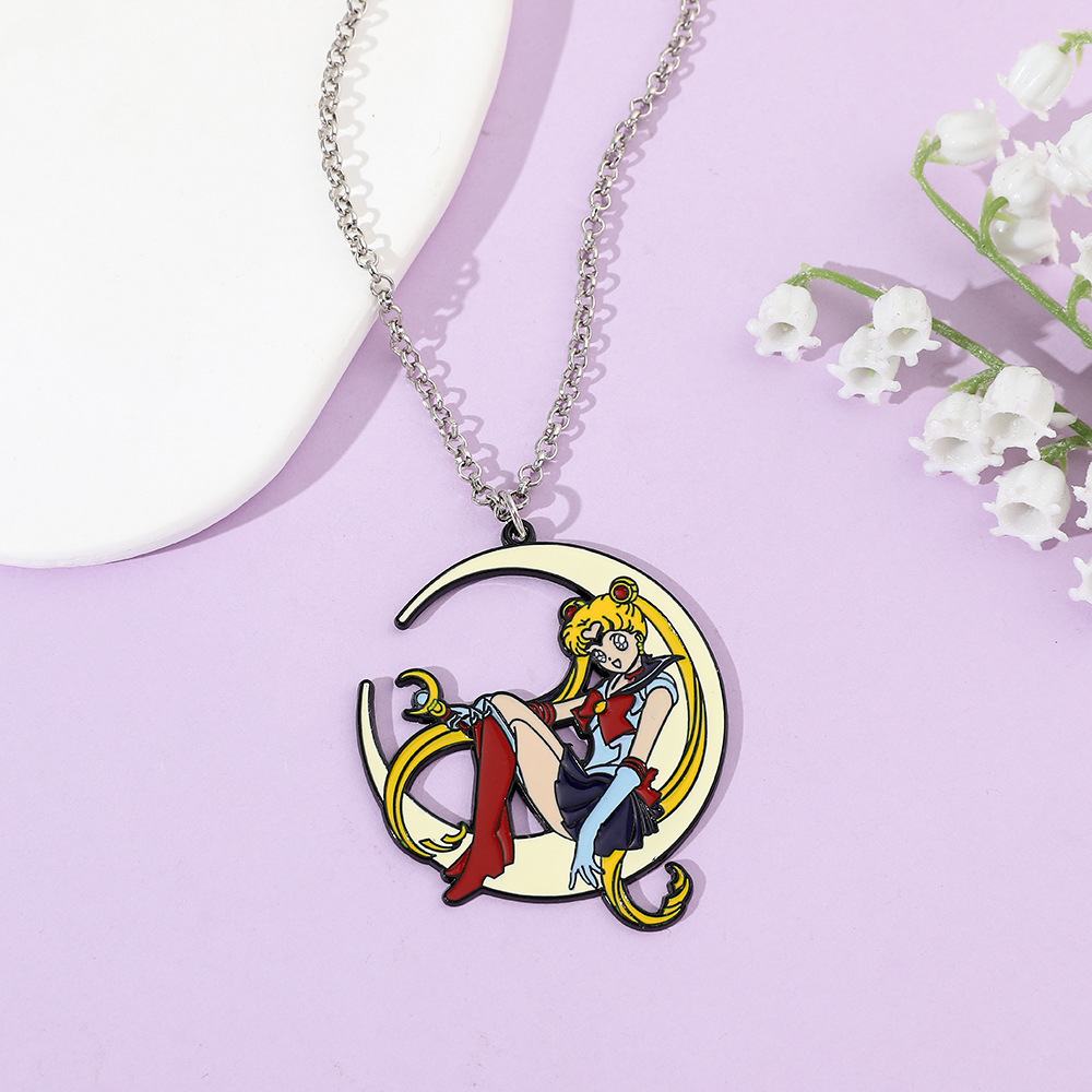 Sweet Anime Metal Enamel Neckl - đánh giá và giá Jewelry Making Necklaces
