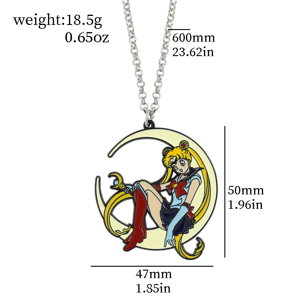 Sweet Anime Metal Enamel Neckl - đánh giá và giá Jewelry Making Necklaces