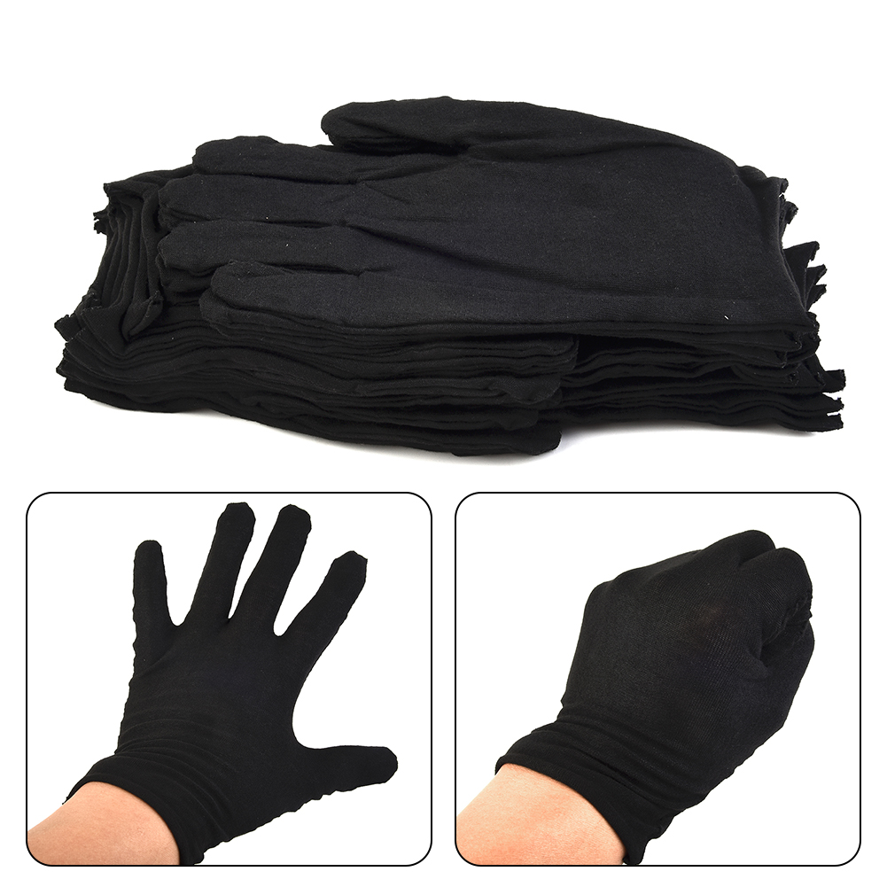 12 Pairs Black Cotton Gloves S - đánh giá và giá Jewelry Making Gloves