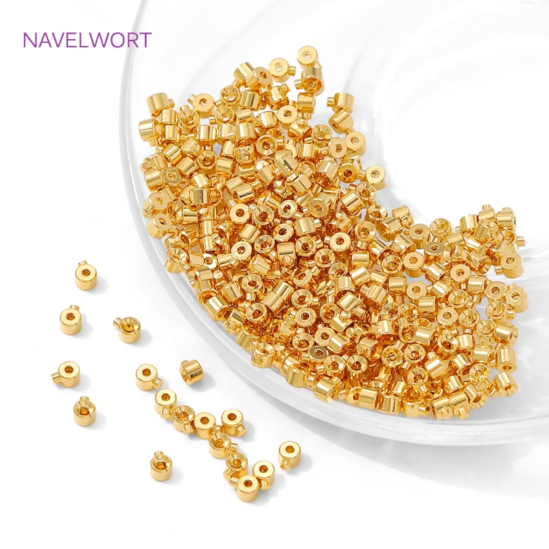 18K Gold Plated Round Crimp En - đánh giá và giá Jewelry Making Light