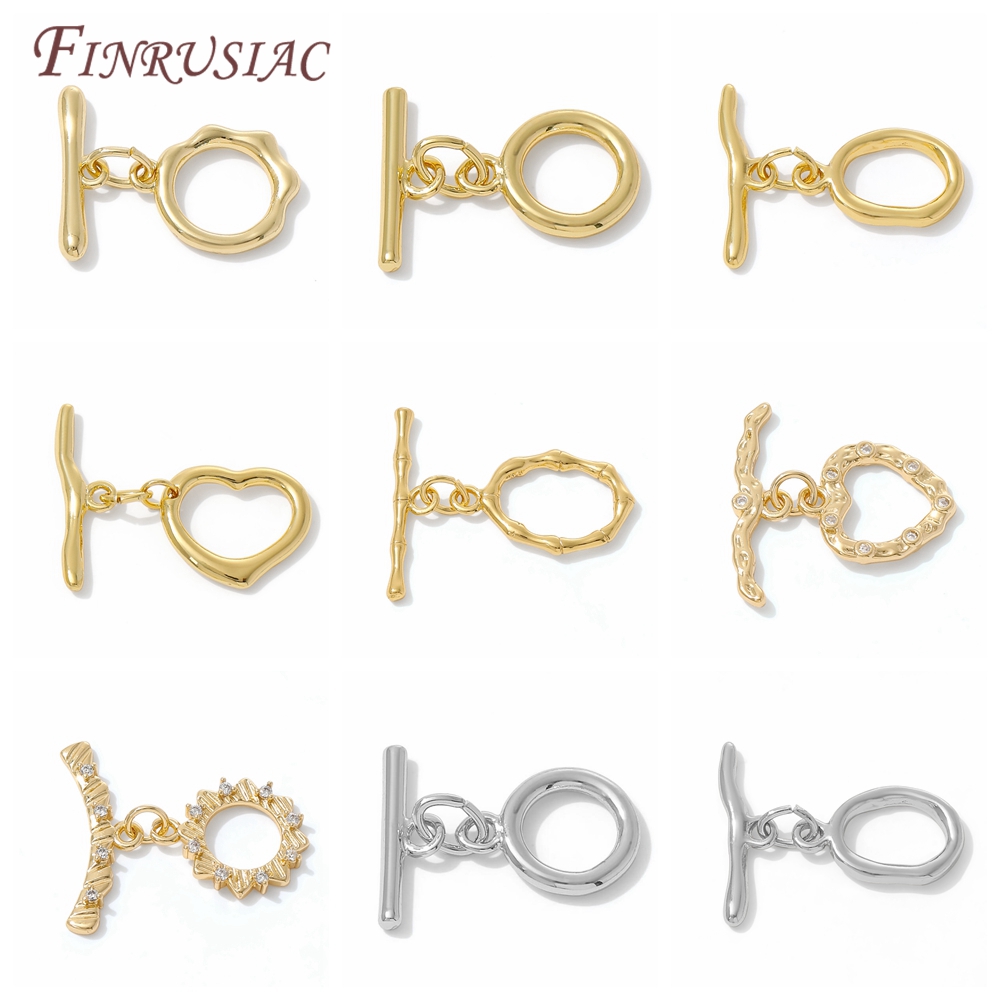 18K Gold Plated Toggle Clasp F - đánh giá và giá Toggle Clasp Gold