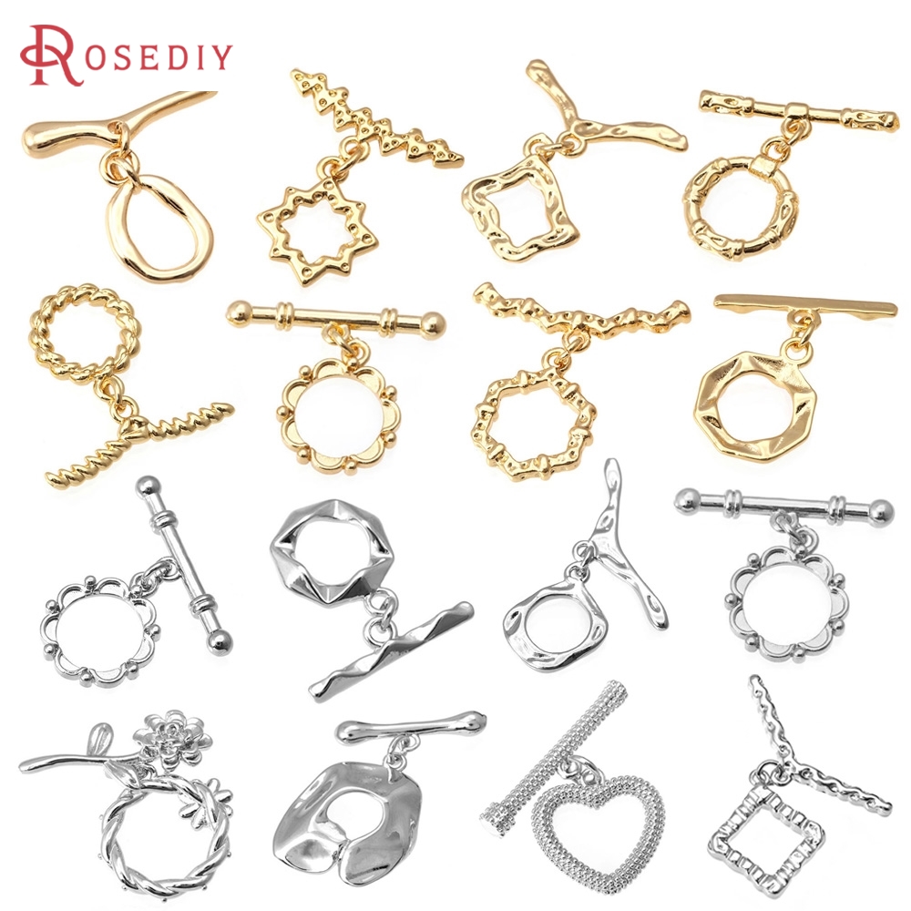6 Sets 18K Gold Color Brass Ro - đánh giá và giá Toggle Clasp Gold