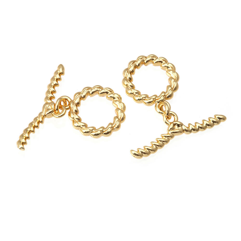 6 Sets 18K Gold Color Brass Ro - đánh giá và giá Toggle Clasp Gold