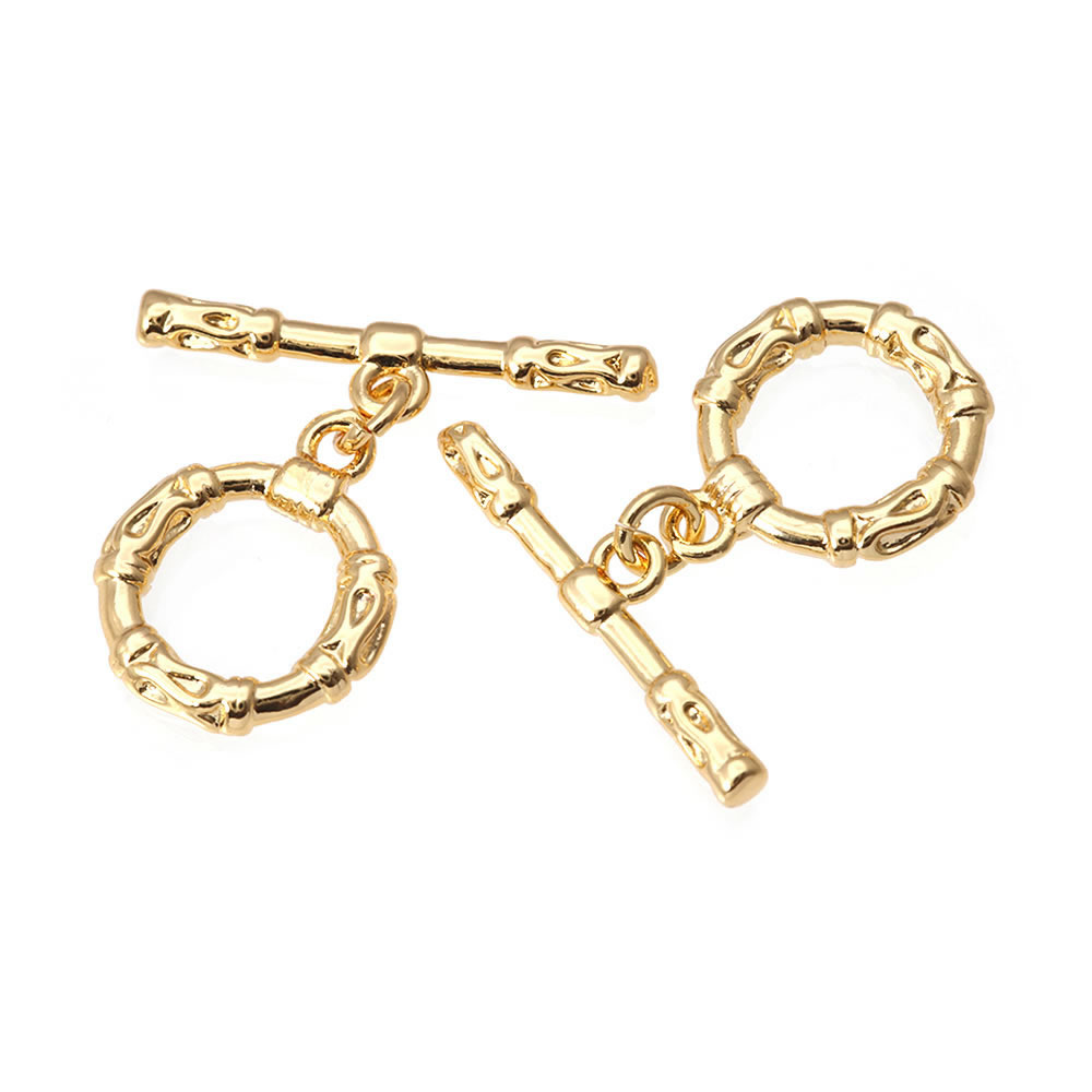 6 Sets 18K Gold Color Brass Ro - đánh giá và giá Toggle Clasp Gold
