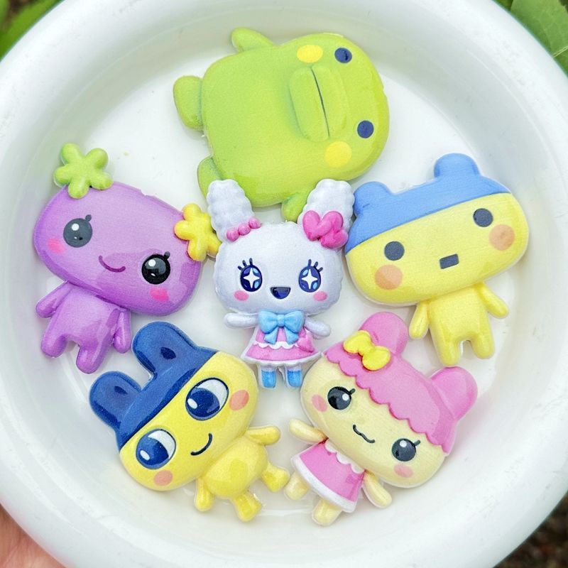 45mm Cartoon Tamagotchi double - đánh giá và giá Jewelry Making Necklaces