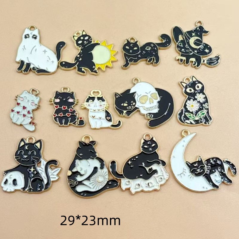 10pcs Original Alloy Enamel Bl - đánh giá và giá Jewelry Making Necklaces