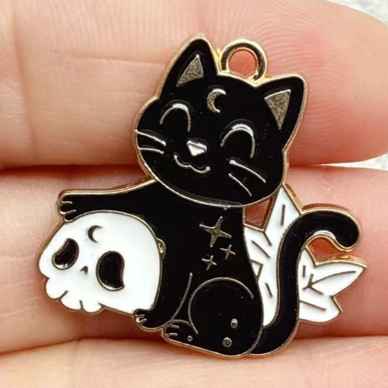 10pcs Original Alloy Enamel Bl - đánh giá và giá Jewelry Making Necklaces