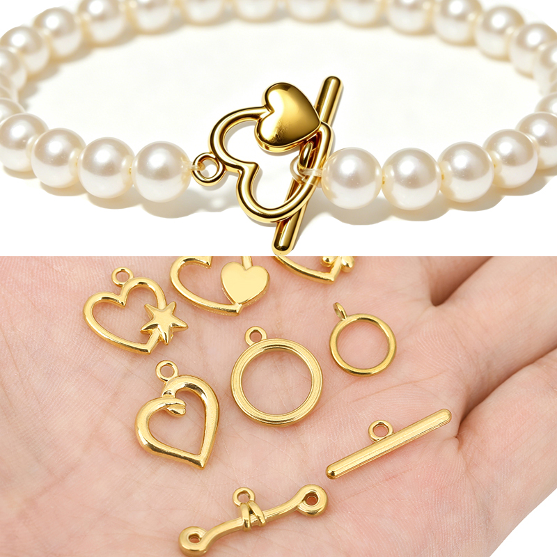 5sets PVD Never Fade Stainless - đánh giá và giá Toggle Clasp Gold