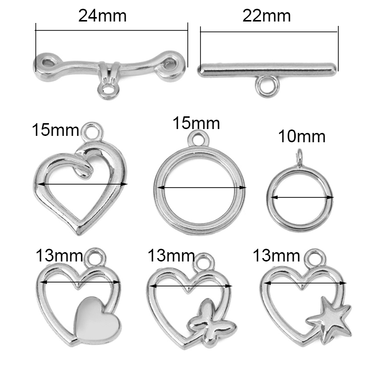 5sets PVD Never Fade Stainless - đánh giá và giá Toggle Clasp Gold