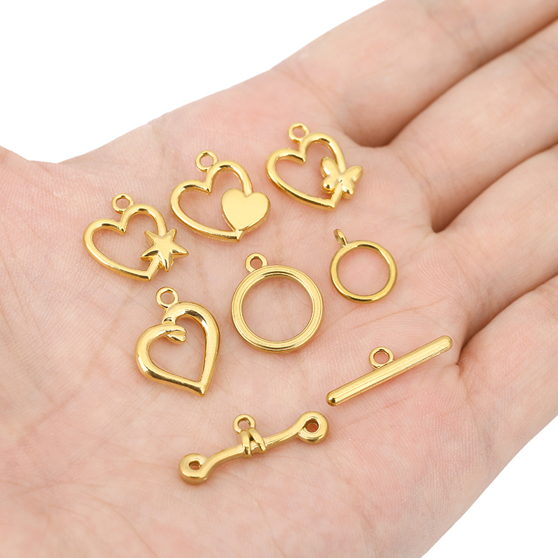 5sets PVD Never Fade Stainless - đánh giá và giá Toggle Clasp Gold