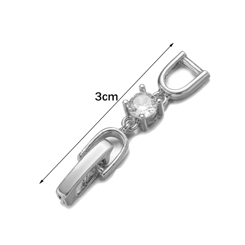 5pcs White Gold Plated Crystal - đánh giá và giá Jewelry Making Necklaces