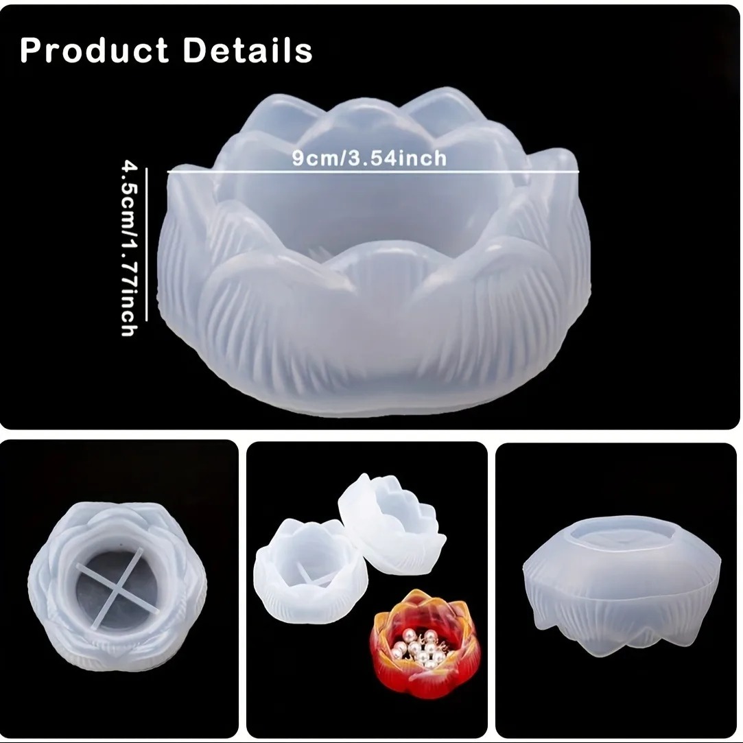 1pc DIY Lotus Flower Silicone  - đánh giá và giá Jewelry Making Light