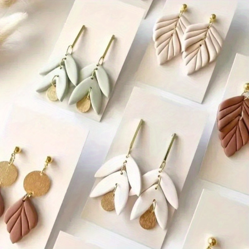 6 Styles Optional Leaf Polymer - đánh giá và giá Jewelry Making Techniques