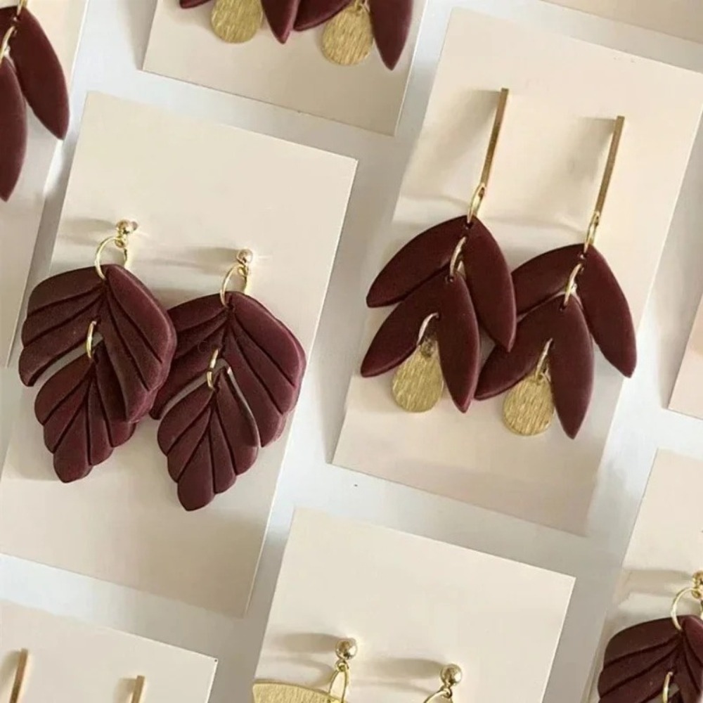 6 Styles Optional Leaf Polymer - đánh giá và giá Jewelry Making Techniques